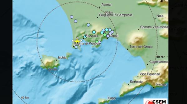 Cutremurele în lanț din regiunea Napoli provoacă panică. Zeci de familii au fost evacuate