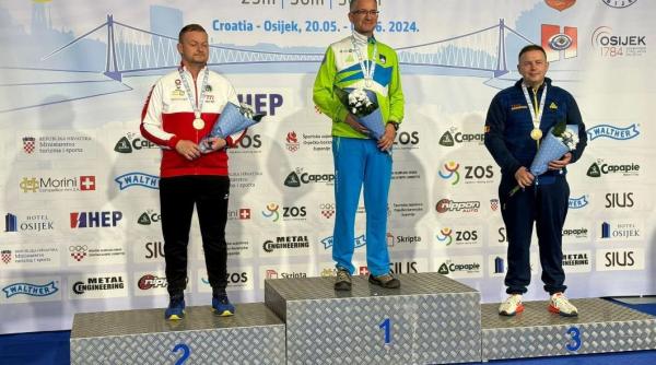 Performanță remarcabilă pentru România: Peter Sidi a adus țării noastre o medalie de bronz la Campionatele Europene de tir sportiv / FOTO