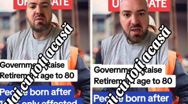 Un român din Anglia, revoltat de vârsta de pensionare, îi îndeamnă pe conaționali să se întoarcă acasă. ”Mai bine trăiesc în țara mea, cu o pensie de 15 milioane” 