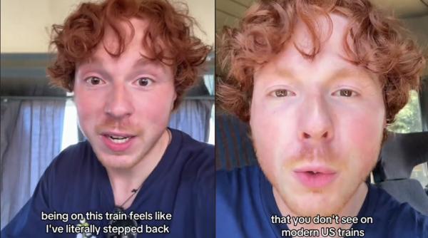 Turist american uimit de trenurile românești: „Sunt lucruri în aceste trenuri comuniste pe care nu le vezi în cele moderne din SUA”