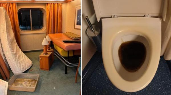 Nava de cazare pentru forțele de poliție la G7 este un coșmar: camere murdare, toalete sparte și miros urât