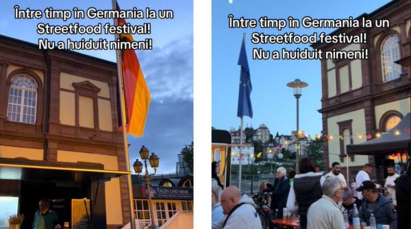 Manele la un festival de mâncare din Germania. Reacția românilor: ”Pune-i neamțului manele zi și noapte și o sa cheme poliția” / VIDEO
