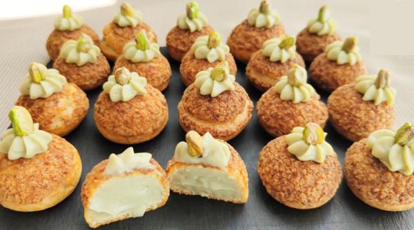 Rețetă profiterol cu fistic și zmeură: Desertul perfect pentru vară