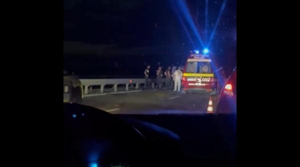 O vacă a intrat pe Autostrada A3, spre Ploiești. Două mașini au acroșat-o