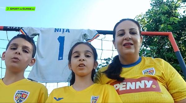 Surpriză pentru portarul naționalei, Florin Niță. Copiii și soția i-au transmis un mesaj