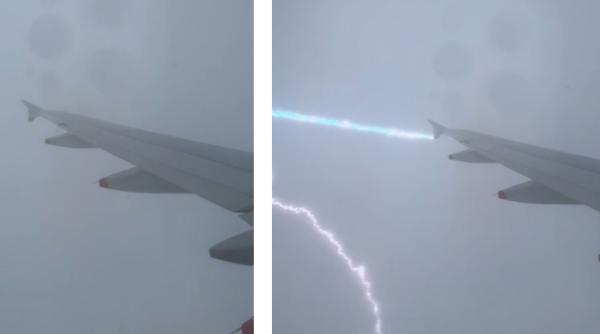 Două avioane cu destinația Londra au fost lovite de fulger în aceeași zi / VIDEO