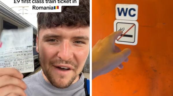 Țeapa luată de un turist englez, după ce a cumpărat bilet de tren la clasa 1 în România: "N-a fost o afacere așa bună"