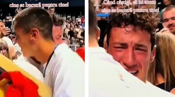 S-a aflat cine este băiatul care plângea în hohote la victoria lui David Popovici. ”Te iubesc, bă!” / VIDEO