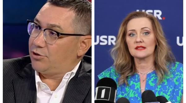 Victor Ponta, ceartă cu Elena Lasconi: "O faci pe Șoșoacă să pară o lady. Prezentai știri mondene în costum de plaja" 