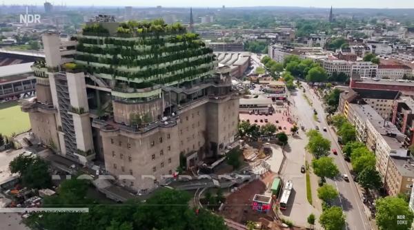 Un buncăr din Hamburg a fost transformat în hotel de cinci stele și complex de agrement modern
