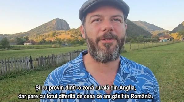 Un englez mutat într-un sat din Hunedoara spune că aici se simte liber: "Am redescoperit sentimentul de libertate"
