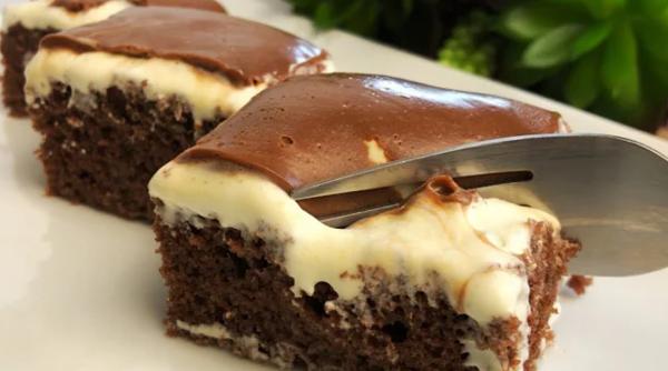 Prăjitură delicioasă cu cremă de lapte - Desertul preferat al copiilor