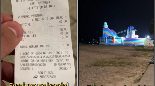Litoralul românesc, raiul evazioniștilor. Un comerciant din Mamaia a scos bonul fiscal nr. 4 la ora 22.00 – VIDEO