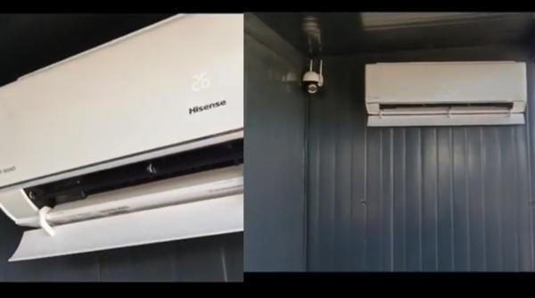 O stație de autobuz cu aer condiționat din județul Galați a ajuns subiect de glume pe internet. „Așa e și în Dubai” - VIDEO