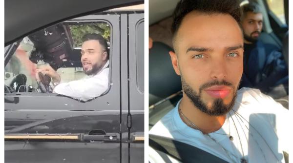 Bassam Dabbas, hairstylistul vedetelor, scandal în trafic cu o șoferiță. I-a aruncat cu o sticlă în geam și un prieten i-a forțat portiera 