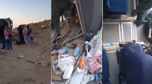 Autocar cu 46 de turiști europeni, răsturnat în Egipt 