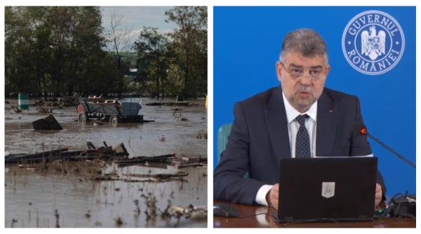 Cum ne pregătim de inundații. Marcel Ciolacu i-a dat cuvântul ministrul Mediului, care însă nu era prezent la ședința guvernului 
