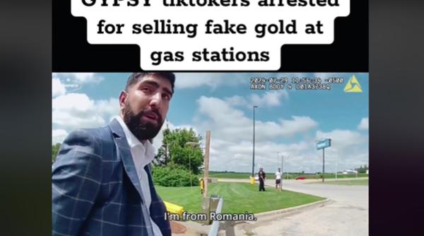 Doi români au fost arestați în America pentru vânzarea de aur fals la o benzinărie. Iată dialogul cu poliția