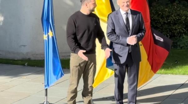 Zelenski s-a dus Berlin pentru a-i prezenta cancelarului Scholz "planul de victorie"