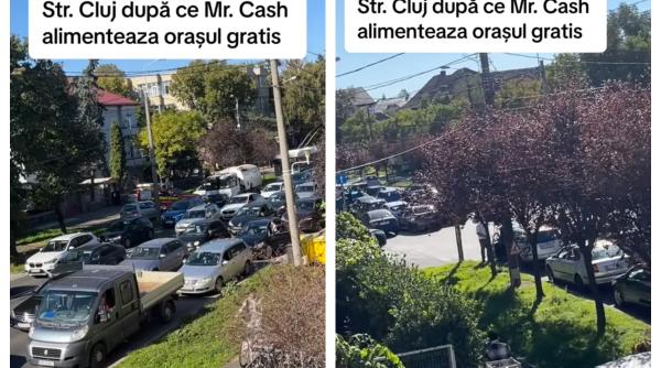 Toată Timișoara, blocată după ce un vlogger a anunțat că face plinul gratuit celor care ajung la benzinăria indicată de el 