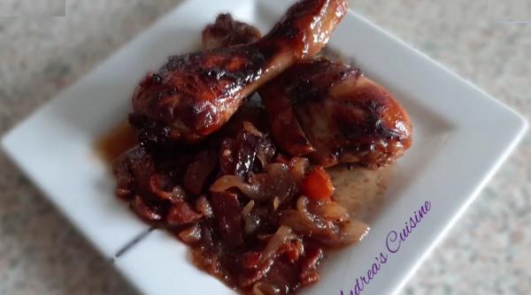 Pui savuros cu ceapă caramelizată. Vei primi laude de la toată lumea!