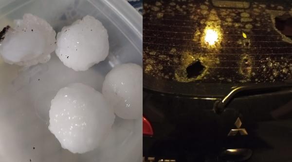 Grindină de mărimea unei mingi de tenis în Almeria, Spania. Oamenii nu au mai văzut o furtună cu o asemenea forță. VIDEO