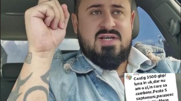 Mesaj emoționant transmis de un român care muncește în Anglia: „Degeaba faci bani, dacă nu simți că trăiești”