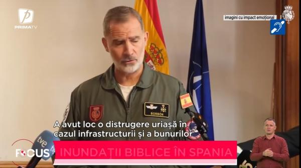 Mesajul surprinzător al regelui Felipe al Spaniei, după ce a fost gonit cu pietre și noroi de sinistrații din Valencia 