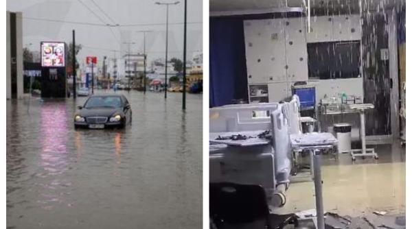 Inundațiile au lovit și Cipru. Un spital nou aproape a fost distrus