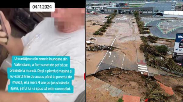 Muncitor din Spania, concediat pentru că a întârziat la muncă după inundații. A mers patru ore pe jos, pentru că autobuzele nu mai circulau