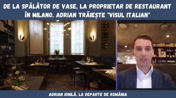 De la spălător de vase, la proprietar de restaurant în Milano. Adrian trăiește "visul Italian"