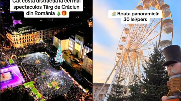Cât costă o porție de sarmale și un vin fiert la cel mai spectaculos târg de Crăciun din România