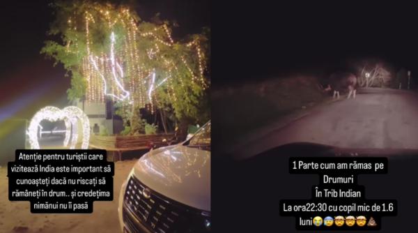 O moldoveancă a trăit o noapte de coșmar în junglă în India: „Am rămas pe drumuri noaptea cu copilul”