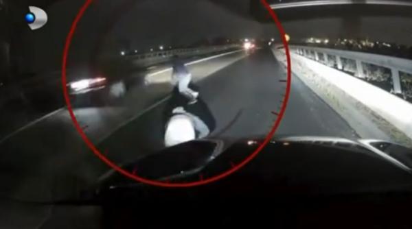 Metoda "pană de cauciuc" pe centura Capitalei. O femeie și fratele s-au trezit înconjurați de mai mulți indivizi cu cagule