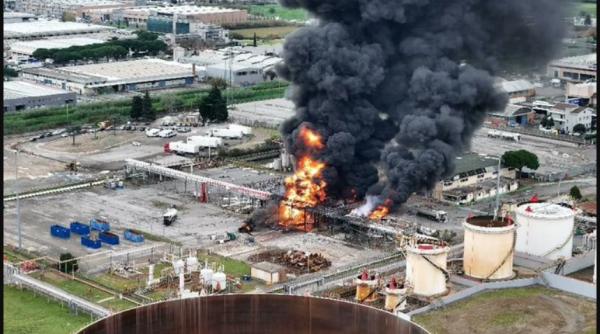 Explozie la o rafinărie din Italia. 2 morți, 9 răniți și mai multe persoane dispărute - bilanț provizoriu