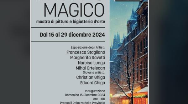"Magie de Iarnă". Artiștii români își expun picturile la Asti, Italia 
