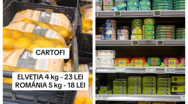 Scumpirile din România au adus prețurile aproape de Elveția. Iată cât costă aceleași produse în cele două țări 