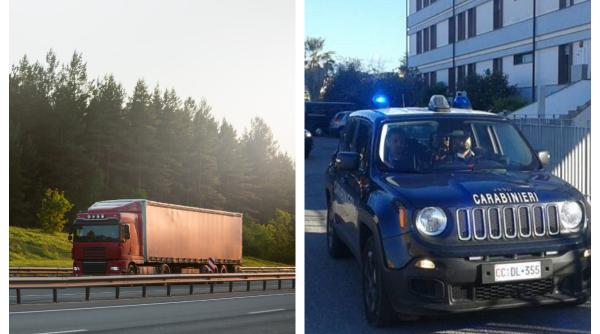 Un șofer român s-a ales cu TIR-ul confiscat în Italia. Polițiștii au descoperit ceva ciudat cu încărcătura de 1 milion de euro