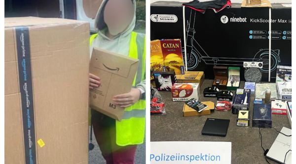 Livratori români din Germania pregăteau cadouri pentru rude din coletele furate. Șeful i-a prins când își luau la revedere