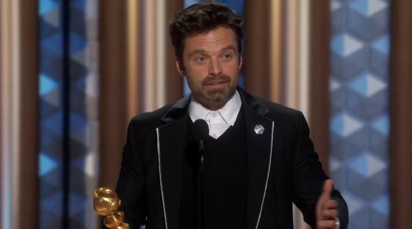 Sebastian Stan, discurs emoționant după ce a luat Globul de Aur: "România, te iubesc!" - VIDEO