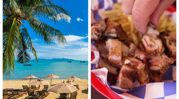 Cât a plătit un român pe o porție de cartofi prăjiți și o băutură pe o plajă din Caraibe: „Se achită în dolari”