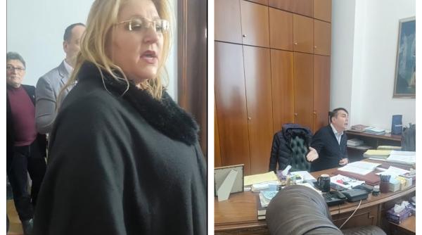 Scandal în biroul unui judecător CCR. Diana Șoșoacă a intrat peste Gheorghe Stan, după ce a căutat birourile magistraților în toată clădirea
