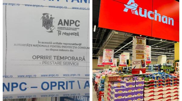 După Mall Băneasca, Piedone a dat năvală și la AFI Cotroceni și a închis 17 magazine printre care și Auchan