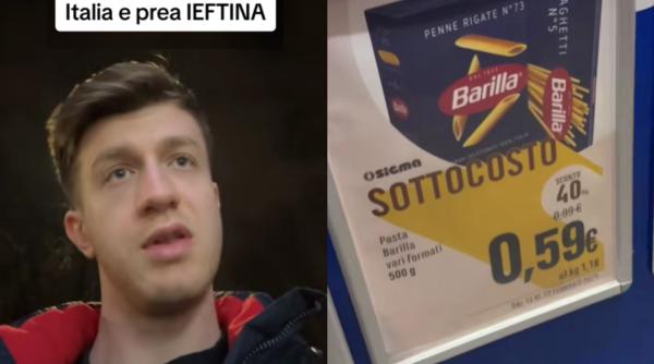 Prețurile în Italia, mult mai mici decât în România. Un român uimit a arătat diferențele 