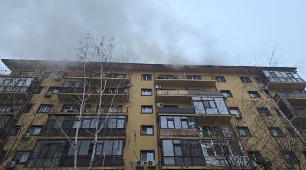 Incendiu în Militari Residence, pe strada Rezervelor de lângă București