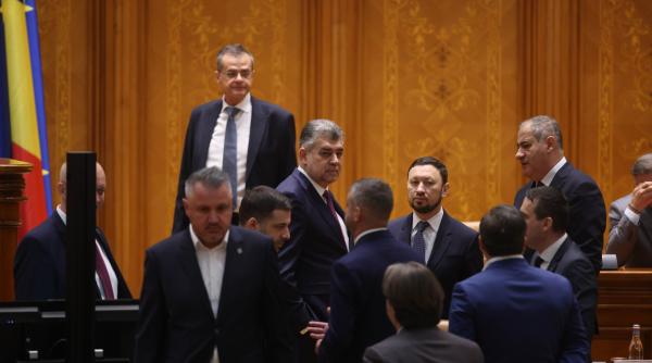 Moțiune de cenzură. Replici între USR și AUR, în parlament. Discursul lui Ciolacu din Parlament