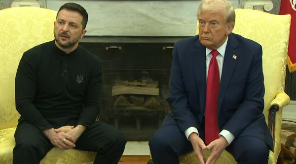 Scandal în Biroul Oval. Zelenski s-a certat cu Trump și JD Vance în fața presei - VIDEO