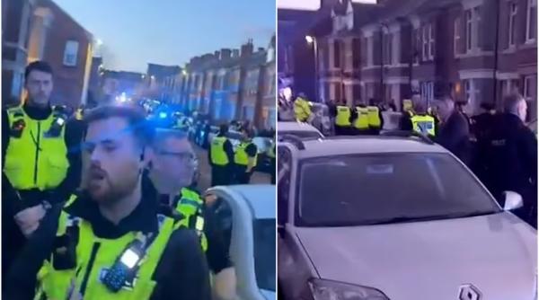 Revoltă lângă Newcastle. Polițiștii englezi au fost atacați de zeci de români cu scânduri de gard și gaz de brichetă