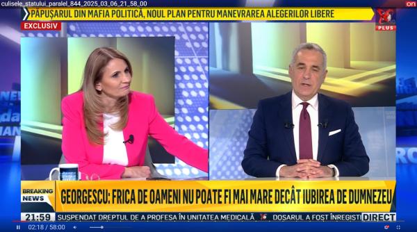 Anca Alexandrescu l-a băgat în corzi pe Călin Georgescu: "E adevărat? Mi-au vorbit urât pentru ce ați spus la mine în emisiune" 