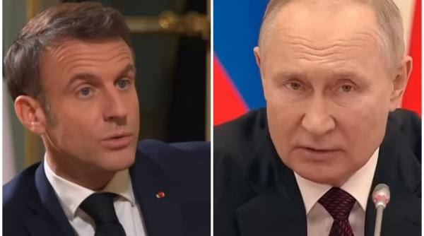 Macron: Putin este un "imperialist revizionist" care a făcut "o interpretare greşită a istoriei"